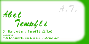 abel tempfli business card